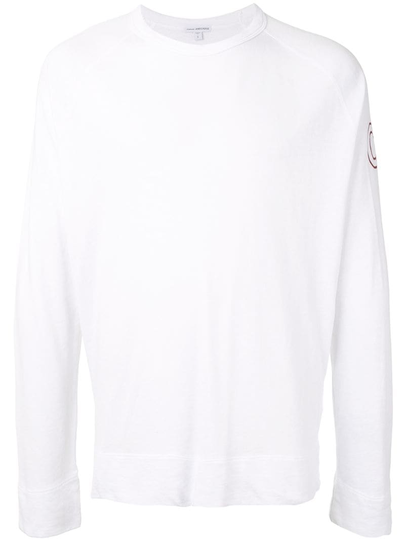 James Perse Bear Graphic-print Sweatshirt In White