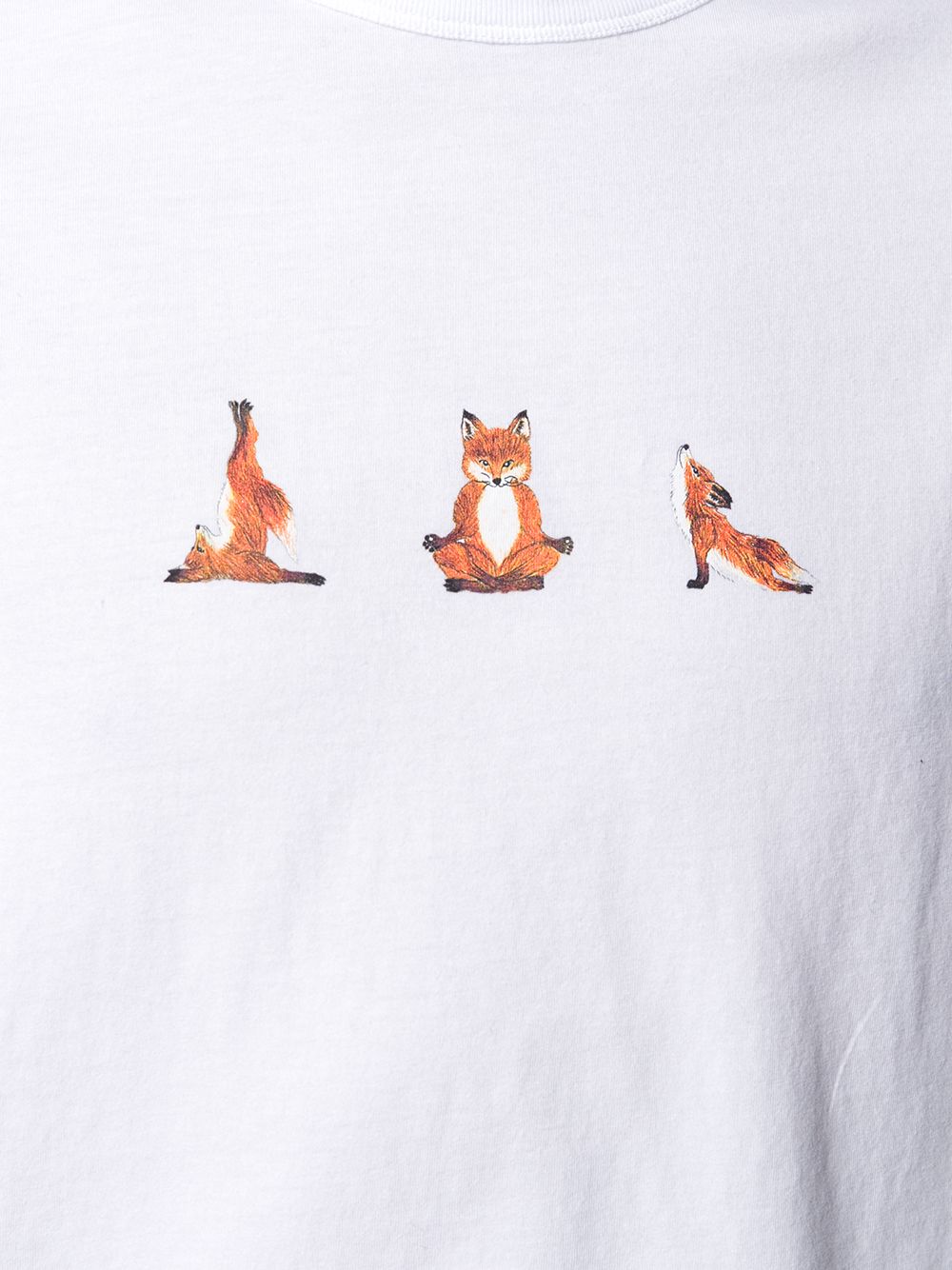 фото Maison kitsuné fox print t-shirt