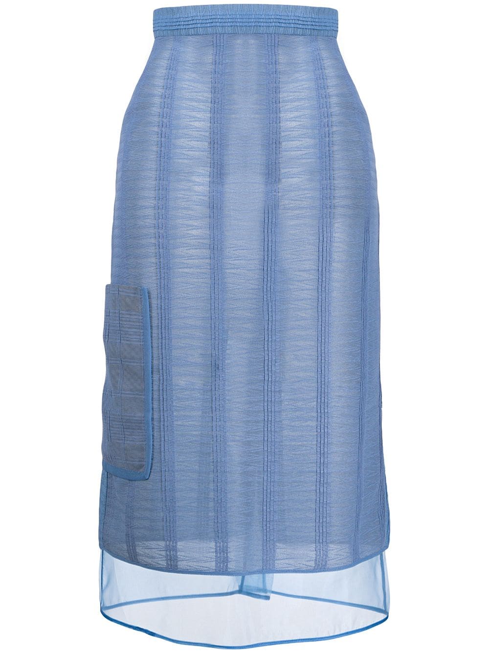 фото Marco de vincenzo полупрозрачная юбка с абстрактным узором