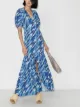 Image 2 of ROTATE Thora printed maxi dress