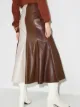 Nanushka Artem contrast-stripe midi skirt