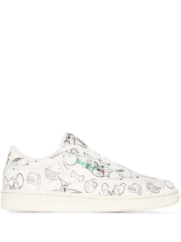 reebok club c wide white