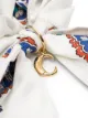 Chloé patterned ribbon-detail scrunchie
