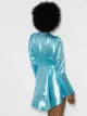 ROTATE Emma belted lamé mini cocktail dress