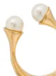 Chloé gold-plated Darcey twin pearl ring