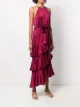 ZIMMERMANN tiered silk midi dress