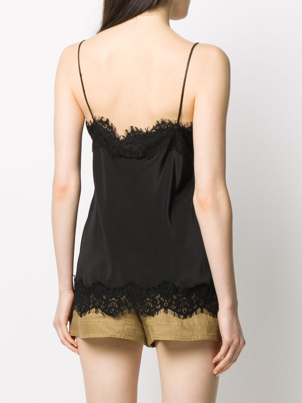 фото Zimmermann lace-trimmed silk top