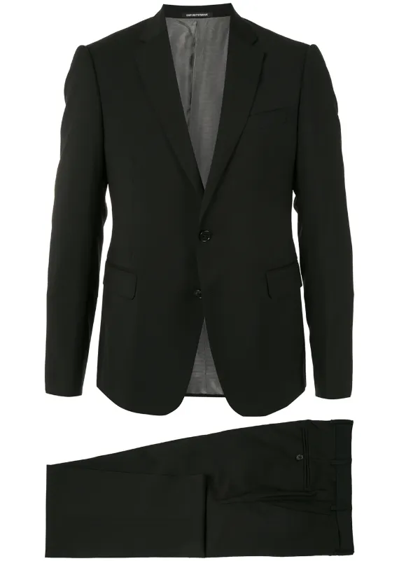 emporio armani black suit