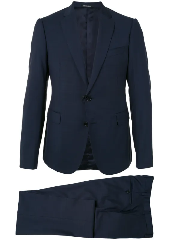 blue armani suit