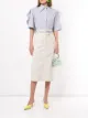 Imagen 2 de pushBUTTON falda midi con estampado a rayas diplomáticas
