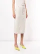 pushBUTTON falda midi con estampado a rayas diplomáticas