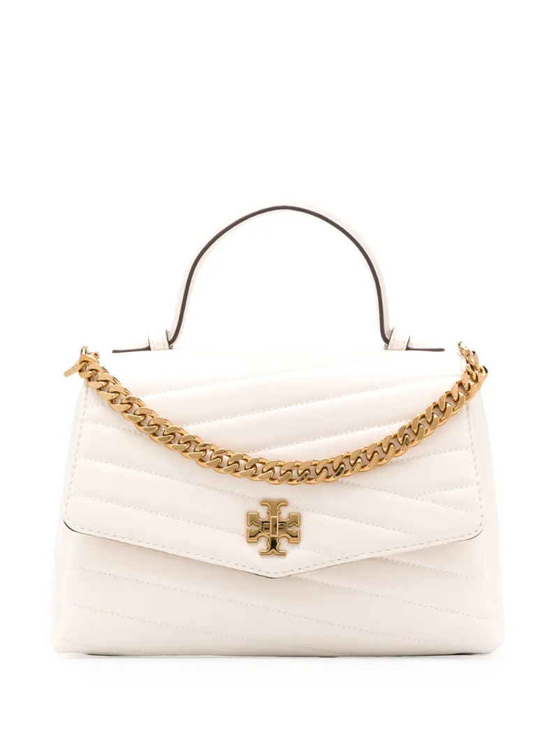 Tory Burch Logo Shoulder Bag In White