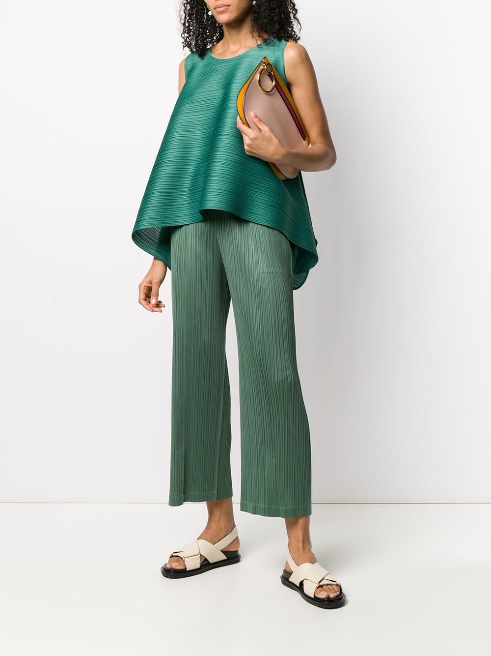 фото Pleats please issey miyake плиссированные брюки прямого кроя