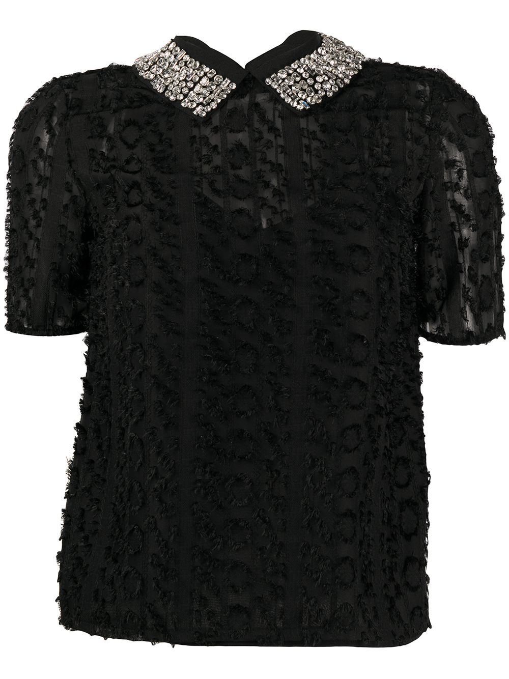 фото Blumarine embellished collar blouse