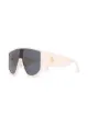 Image 2 of Linda Farrow x The Attico Iman aviator-frame sunglasses