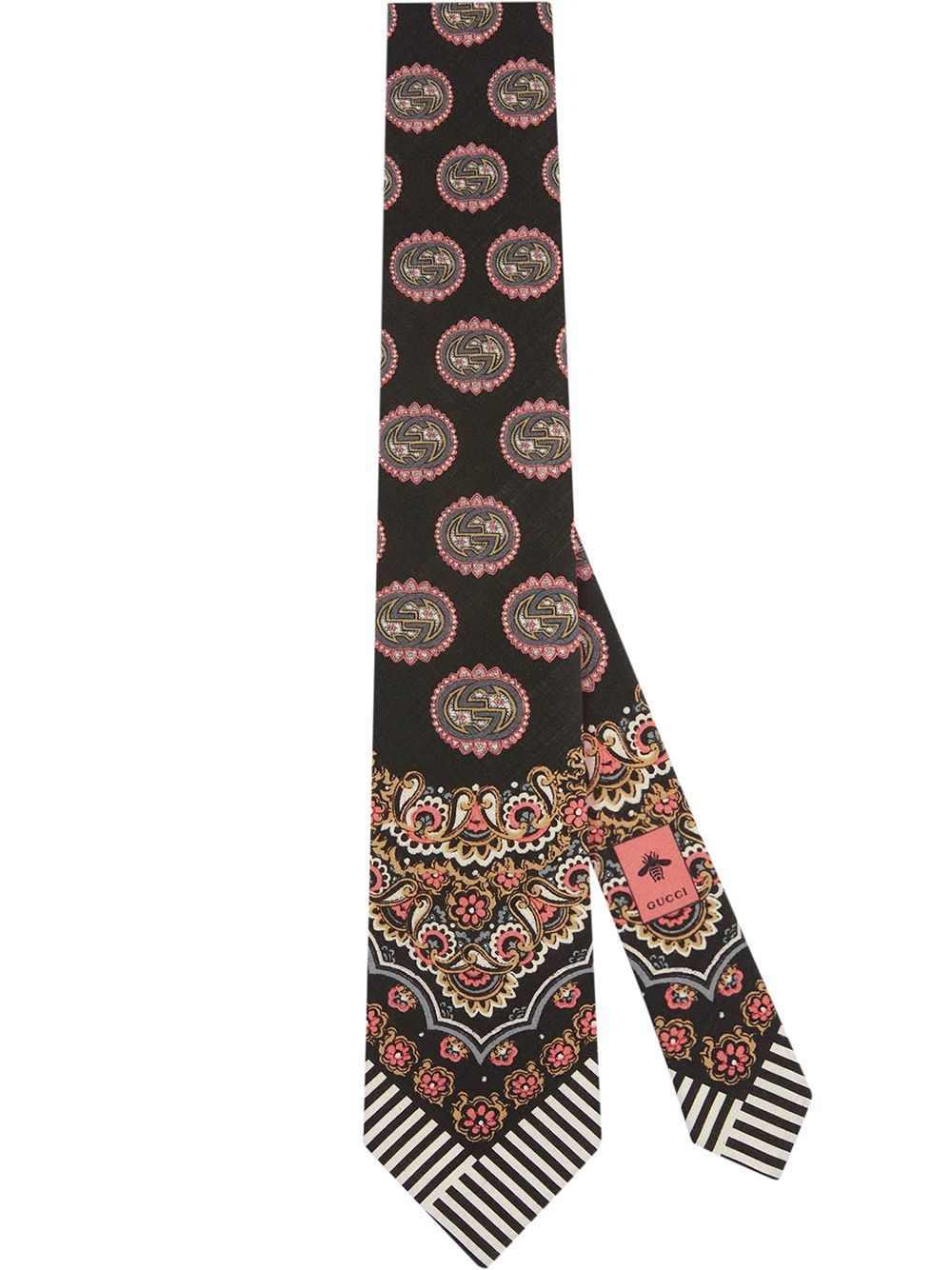 фото Gucci галстук с принтом пейсли