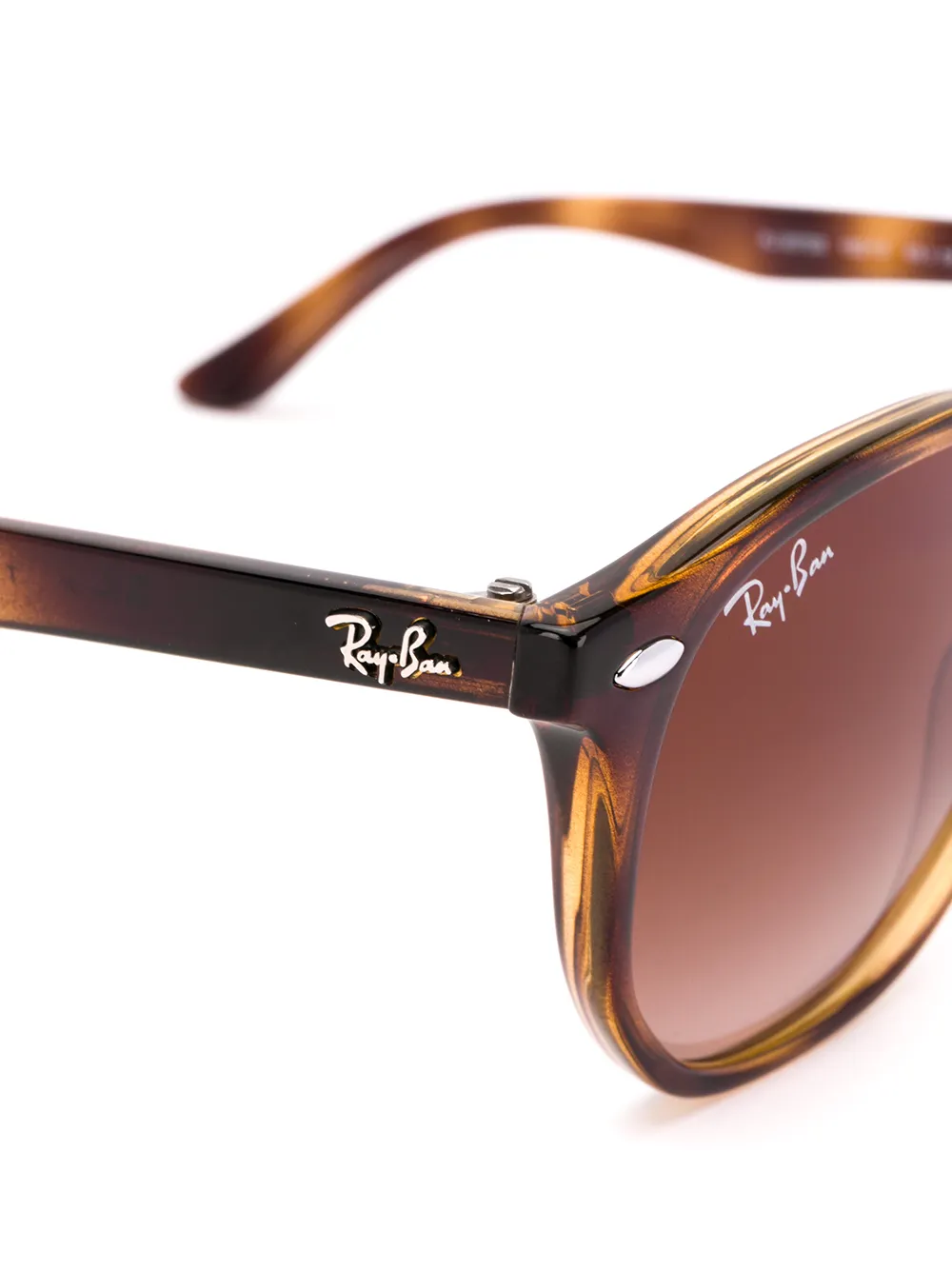 RAY-BAN JUNIOR Wayfarer zonnebril met rond montuur Bruin