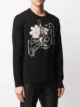 Givenchy jacquard peony embroidered jumper