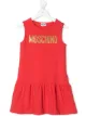 الصورة 1 من Moschino Kids فستان بشعار الماركة مطرز بترتر