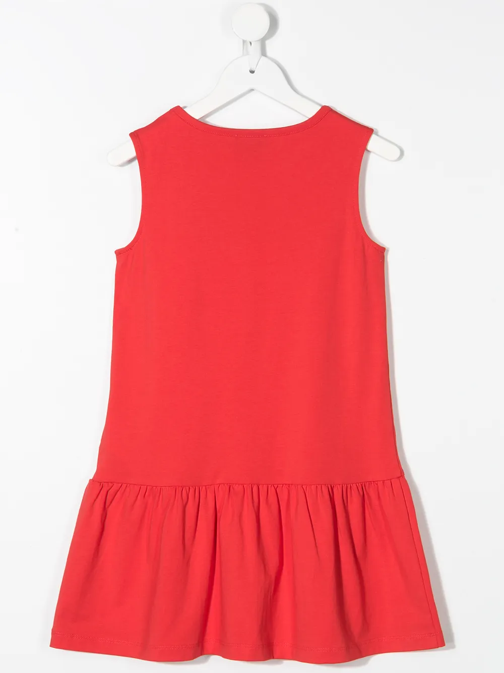 фото Moschino kids платье с логотипом из пайеток