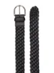 Saint Laurent woven horseshoe buckle belt