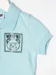 Moschino Kids قميص بولو بشعار مربع