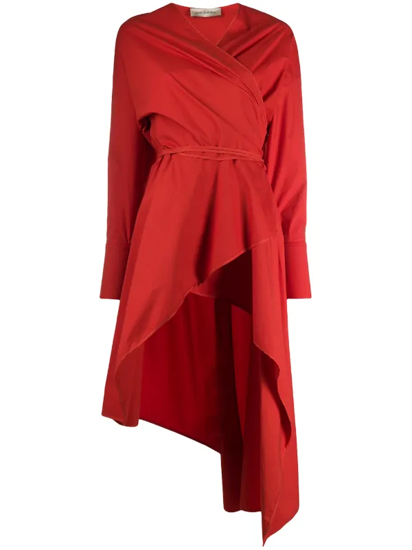 Shop Gentry Portofino asymmetric wrap dress with Express Delivery - FARFETCH