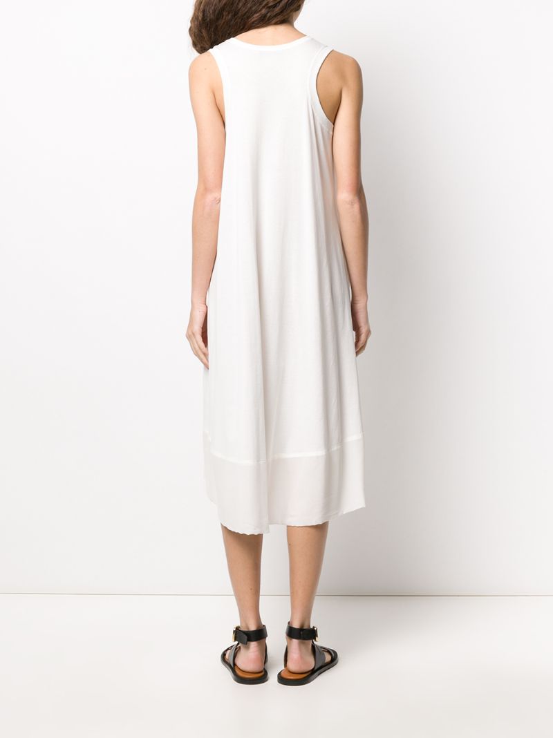 Shop Gentry Portofino Sleeveless Midi Dress In White