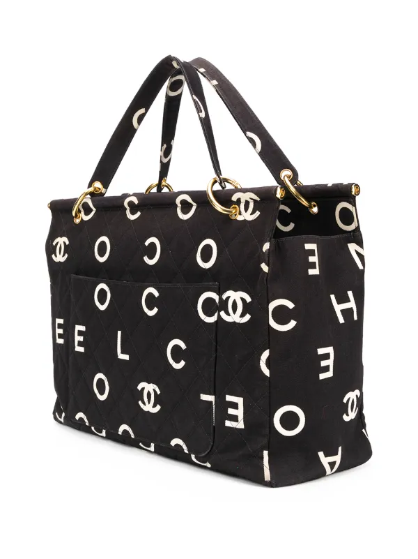 CHANEL Pre-Owned 1996 Coco Chanel Collector Tote Bag | Black