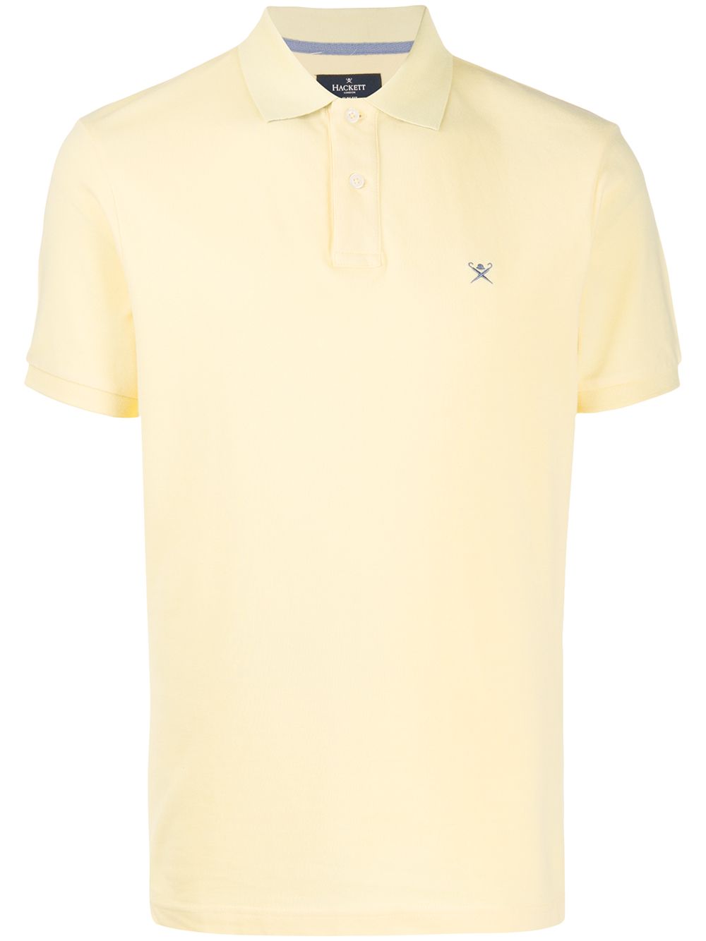 Hackett Logo Polo Shirt In Yellow