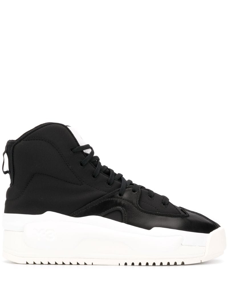 Shop Y-3 Hokori High Top Sneakers In Black