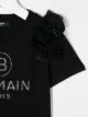 Balmain Kids تيشيرت بشعار الماركة مزين بالكريستال