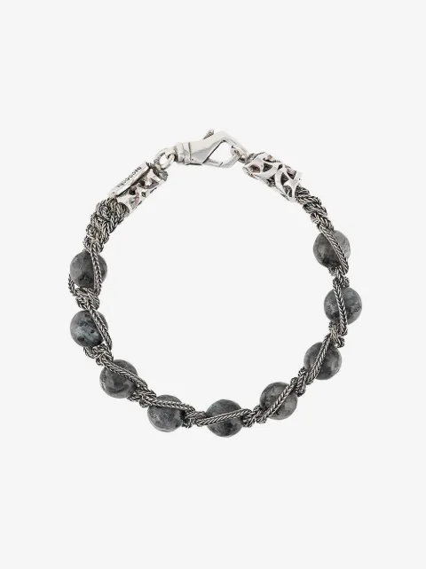Emanuele Bicocchi pulsera con cuentas y cadena