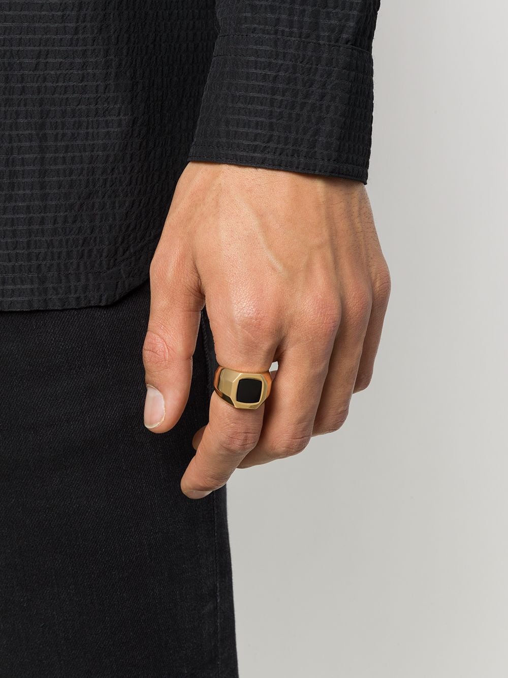 Shop Emanuele Bicocchi Chevalier Ring In Gold