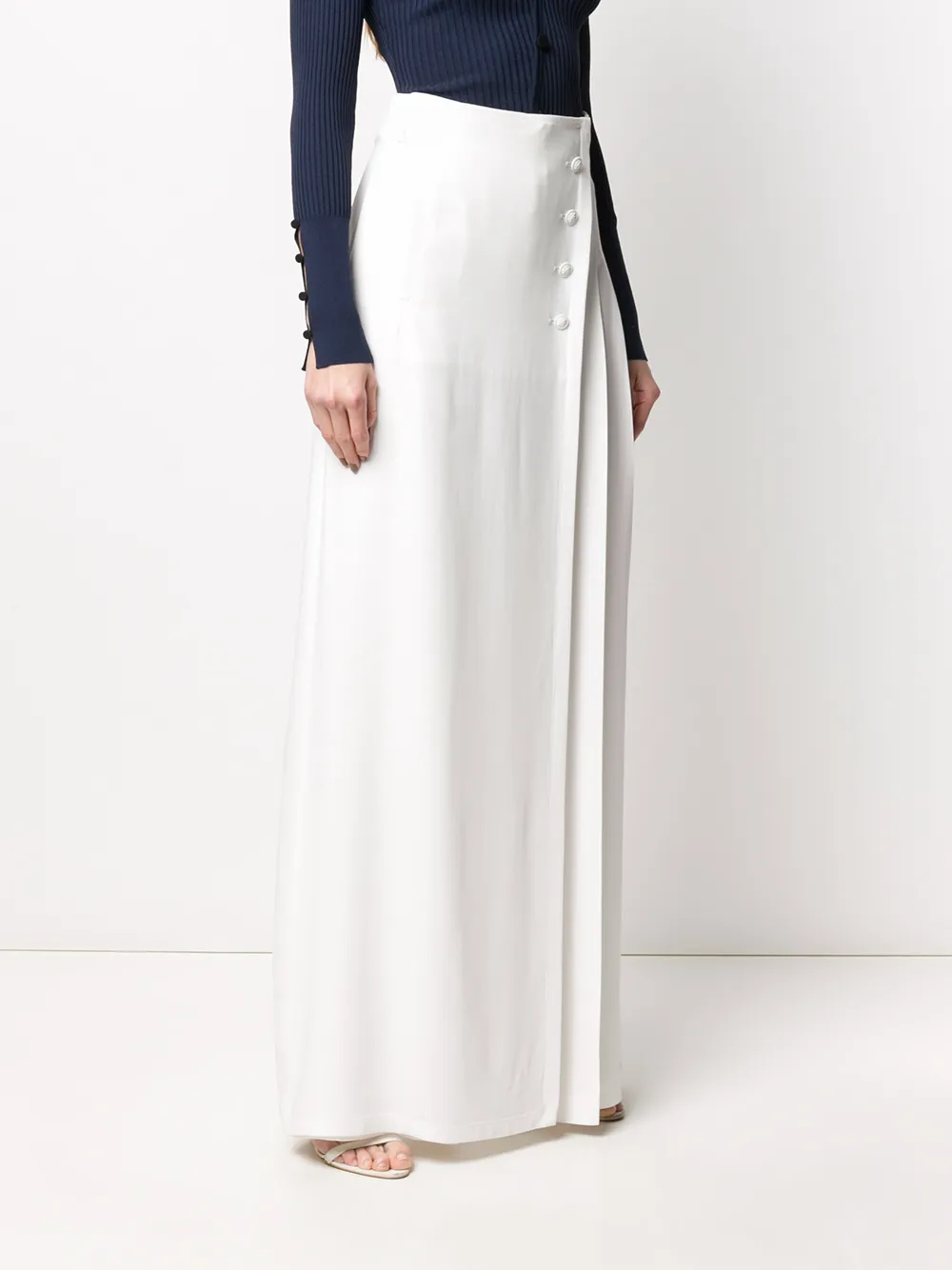 Alberta Ferretti Palazzo broek Wit