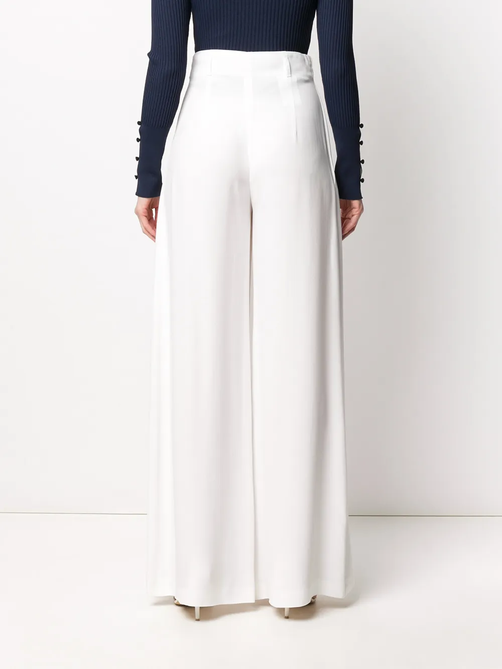 Alberta Ferretti Palazzo broek Wit