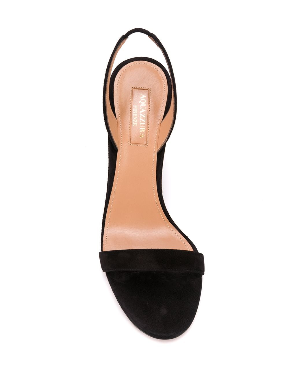 Shop Aquazzura So Nude Mid-heel Sandals In Black