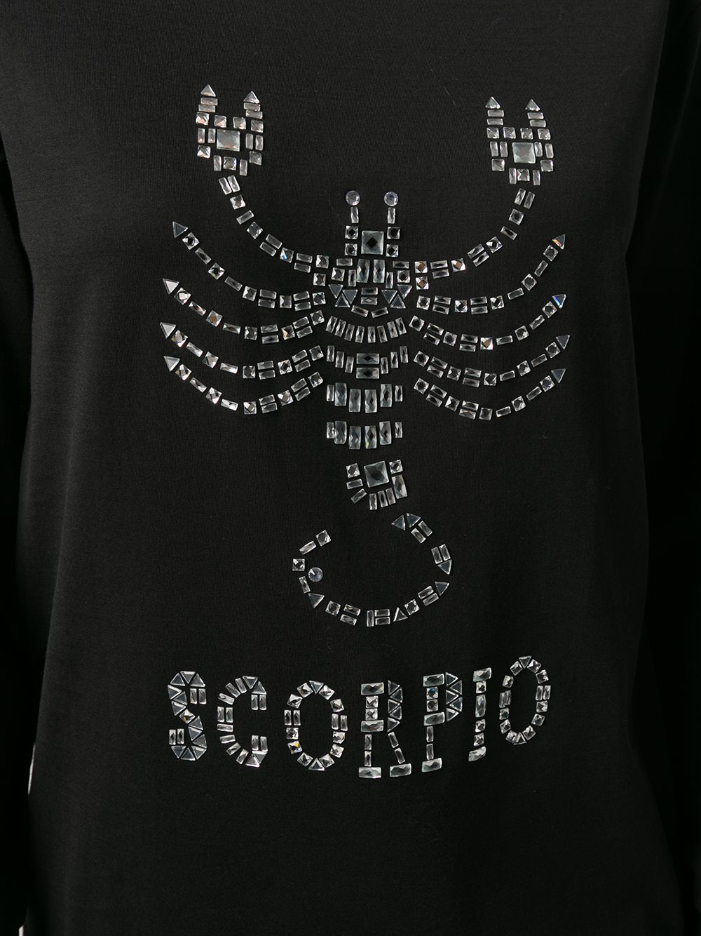 фото Alberta ferretti декорированный топ scorpio с длинными рукавами