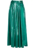 Sies Marjan belted long A-line skirt - Green