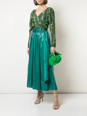 sies marjan green dress Women's Sies Marjan High/low Satin Dress, Size 6