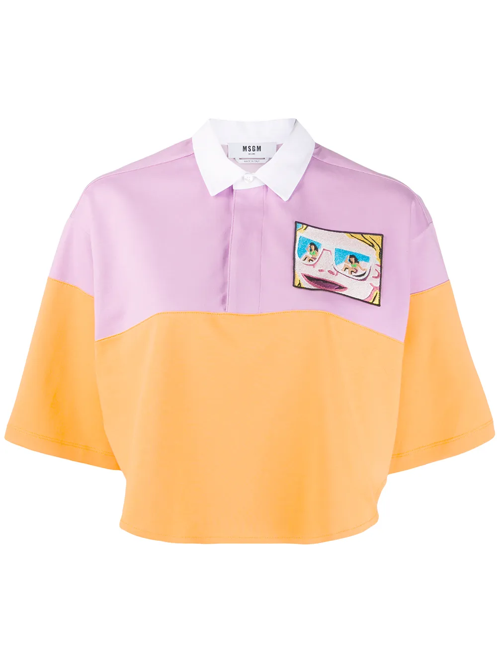 MSGM Poloshirt In Colour-Block-Optik sVpOS uGksz MSGM Poloshirt In Colour-Block-Optik sVpOS uGksz