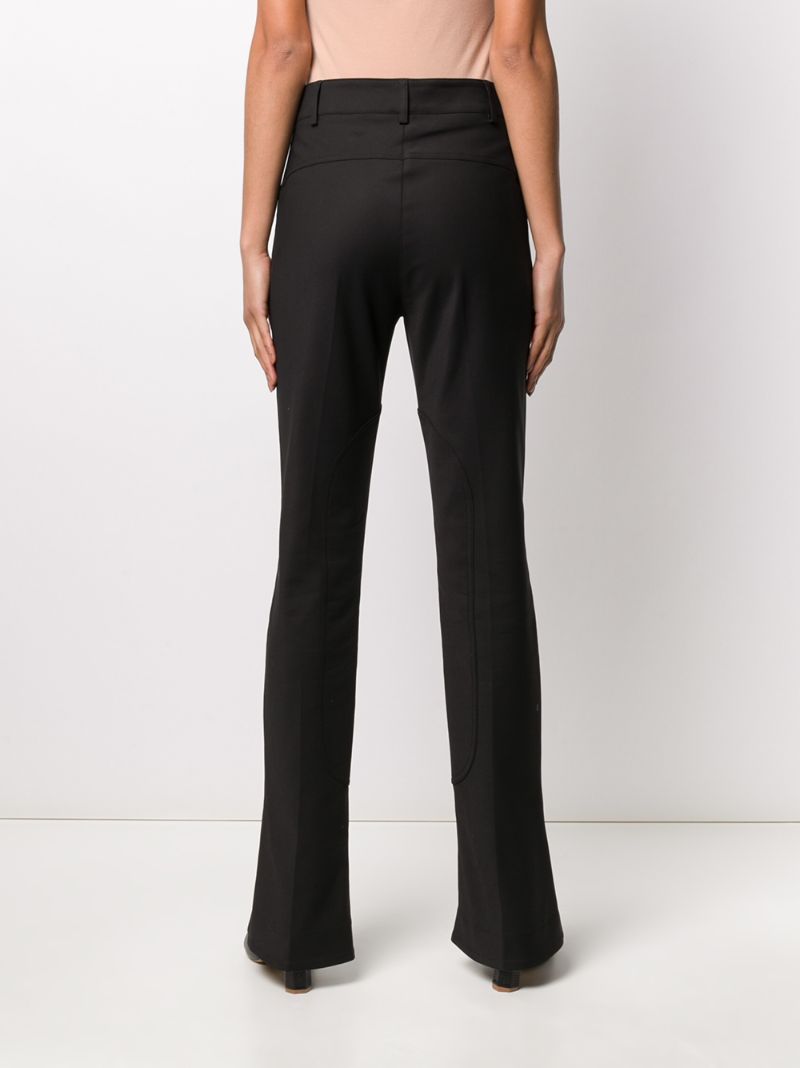 Shop Ssheena High-waisted Bell Trousers In Black