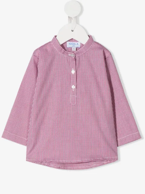 Siola buttoned micro-print shirt