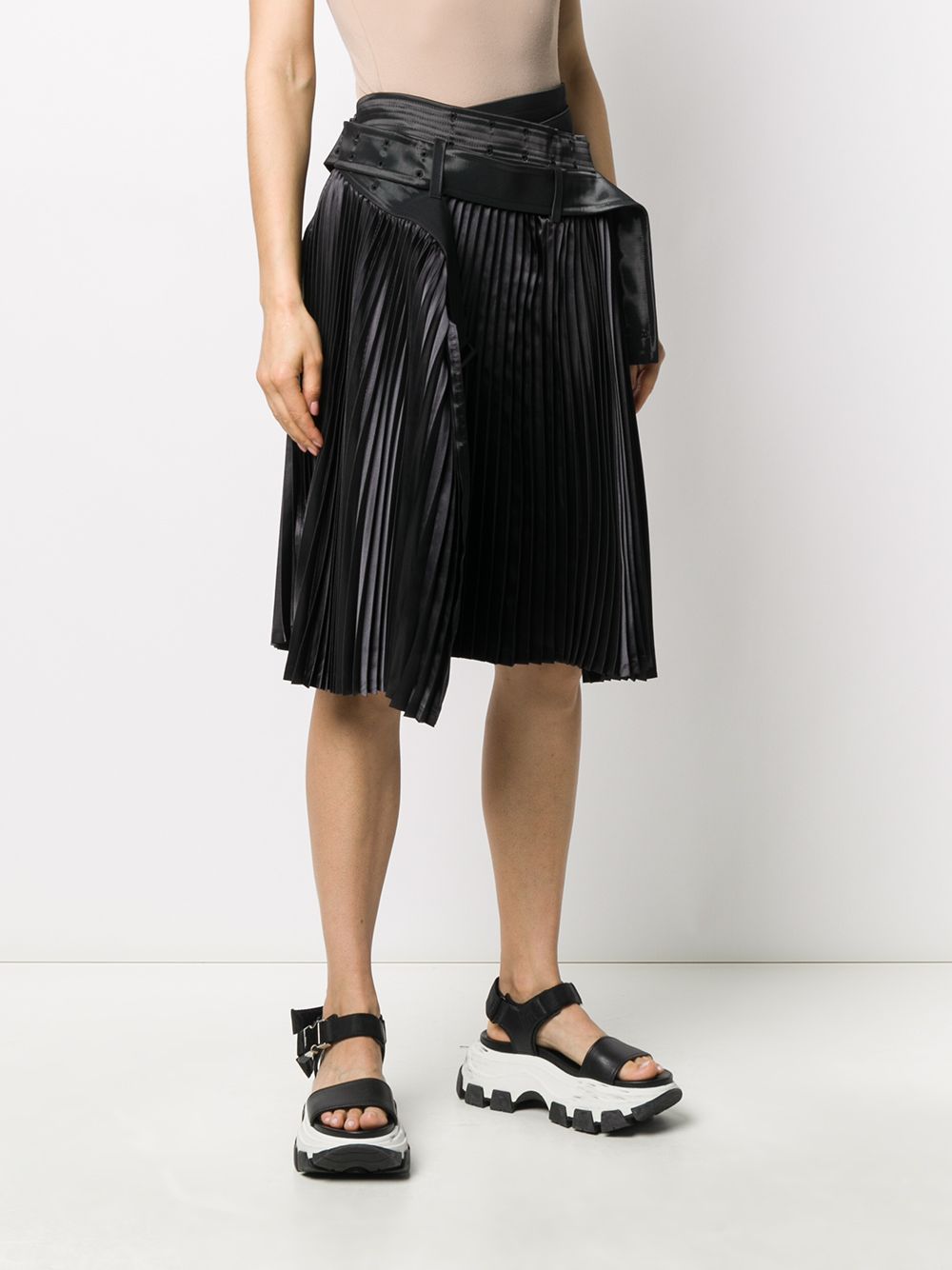 Junya Watanabe Asymmetric Pleated Skirt - Farfetch