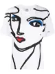 Image 1 of Victoria Victoria Beckham face print crew neck T-shirt