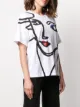 Victoria Victoria Beckham face print crew neck T-shirt