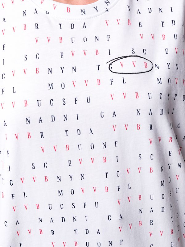 Shop White Victoria Victoria Beckham Letters Print T Shirt With Express Delivery Worldarchitecturefestival