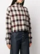 Victoria Victoria Beckham checked funnel jumper