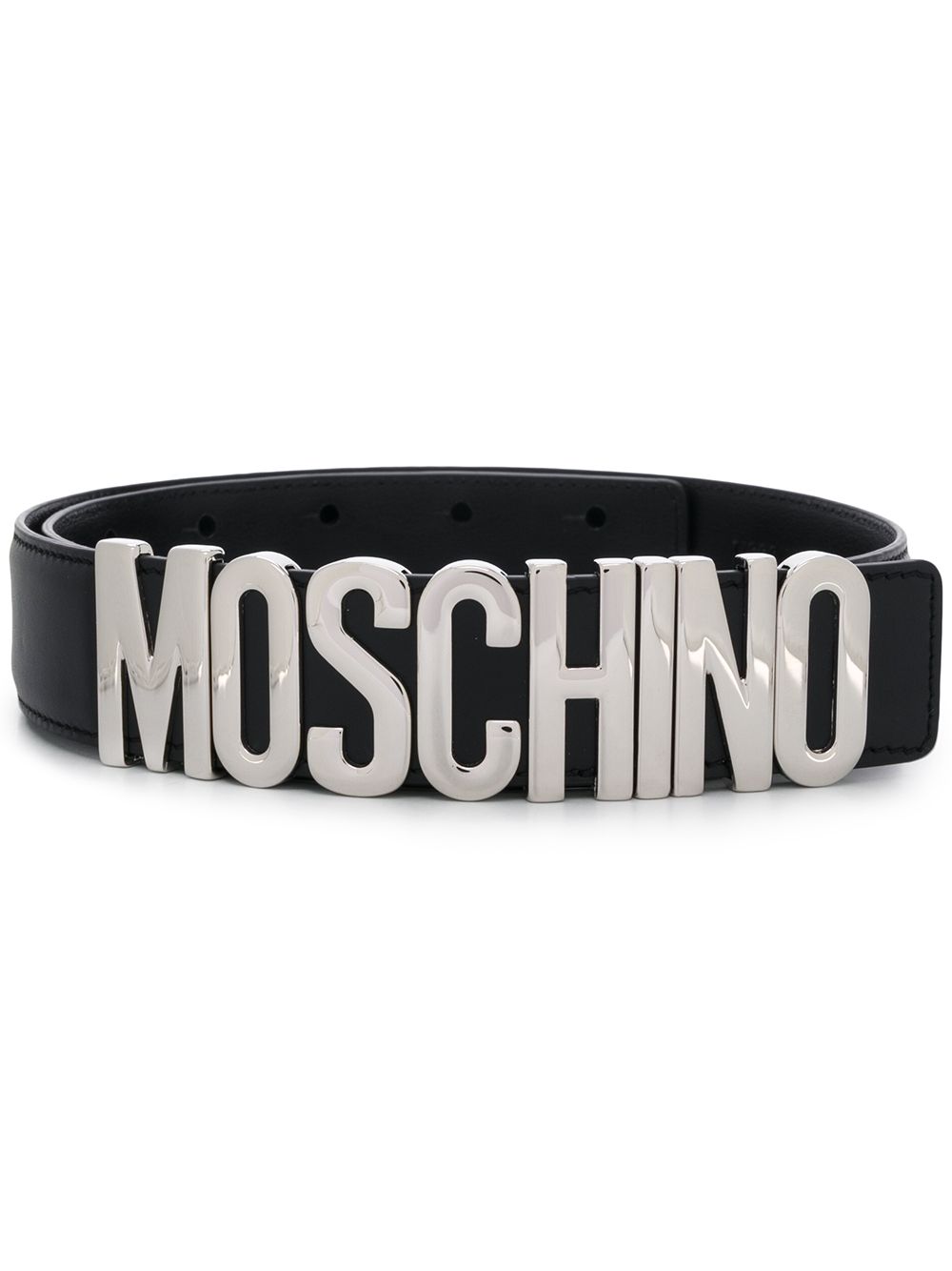 Image 1 of Moschino logo plaque belt