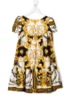 الصورة 1 من Young Versace فستان بطبعة الباروك